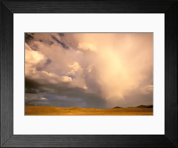 Framed Print : North America, USA, Colorado, San Juan Mountains. Storm over the San Juan Flats