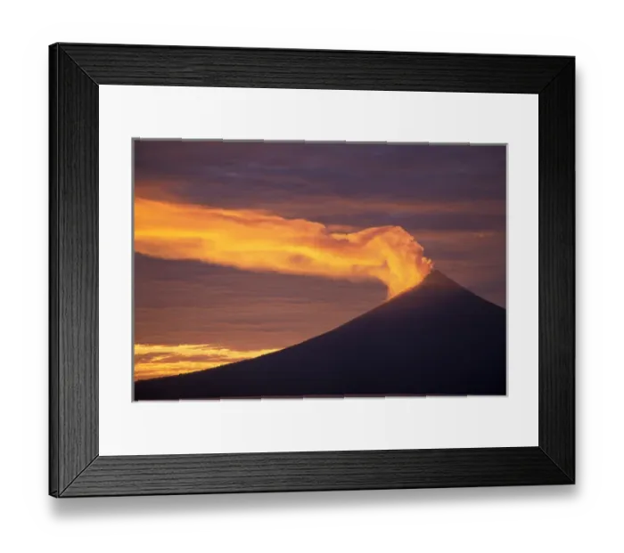 Framed Print : Papua New Guinea, West New Britain, Ulauan (Father s) Volcano at sunrise