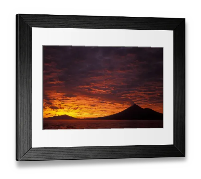 Framed Print : Papua New Guinea, West New Britain, Ulauan (Father s) Volcano at sunrise Framed Print : Papua New Guinea, West New Britain, Ulauan (Father s) Volcano at sunrise