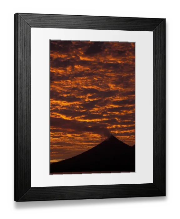 Framed Print : Papua New Guinea, West New Britain, Ulauan (Father s) Volcano at sunrise