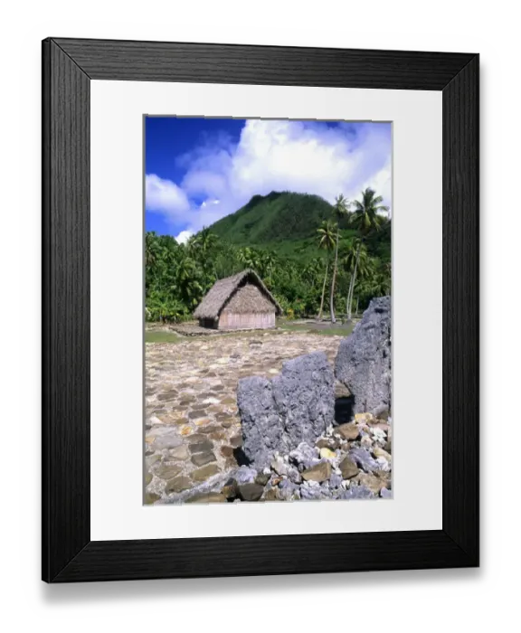 Framed Print : Place of Worship in Huahine Tahiti French Polynesia Framed Print : Place of Worship in Huahine Tahiti French Polynesia