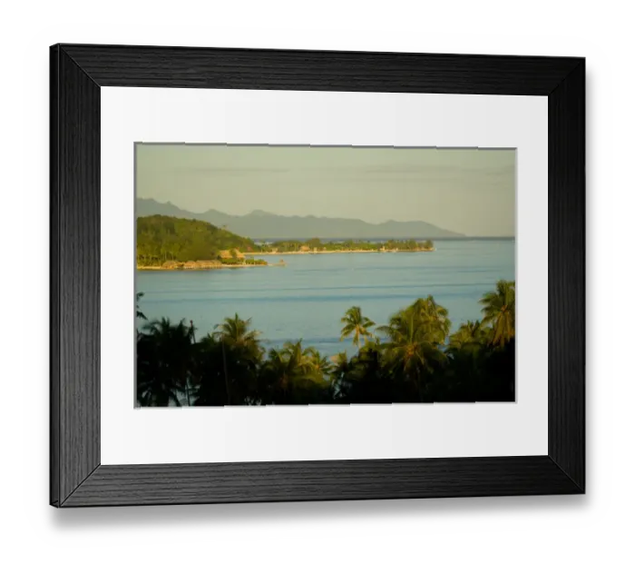 Framed Print : Beautiful Bora Bora Nui Resort & Spa. Bora Bora, Society Islands, French Polynesia