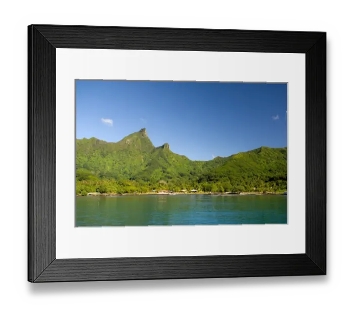 Framed Print : Arriving by ferry to Moorea, French Polynesia