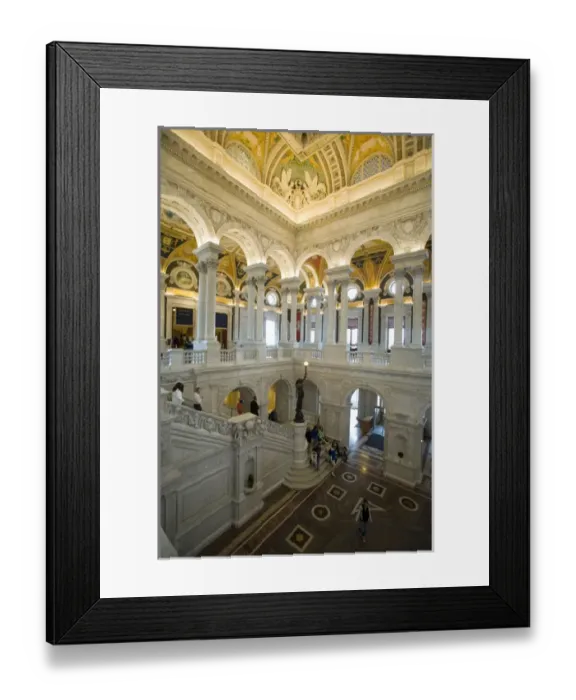Framed Print : Library of Congress, Washington D. C. (District of Columbia), United States Framed Print : Library of Congress, Washington D. C. (District of Columbia), United States