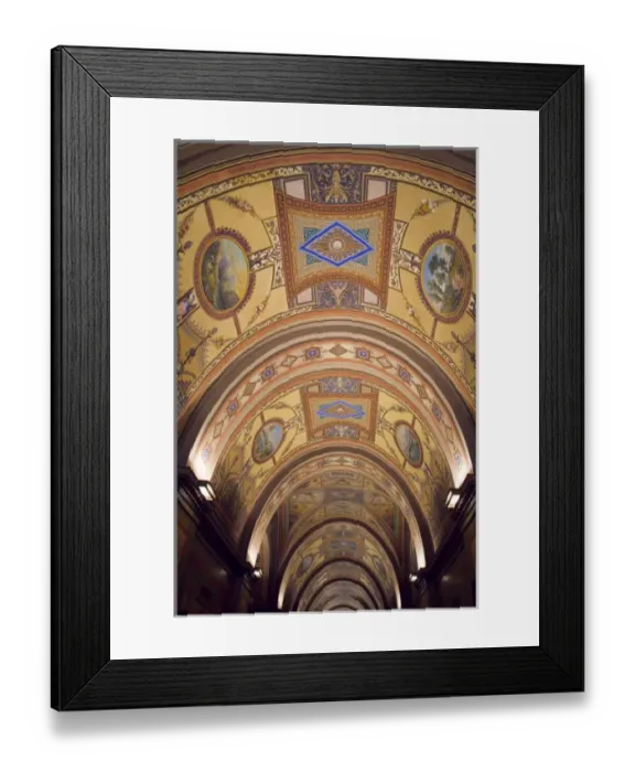 Framed Print : Painted ceiling depicting U. S. history, U. S. Capitol, Washington D. C. (District of Columbia)