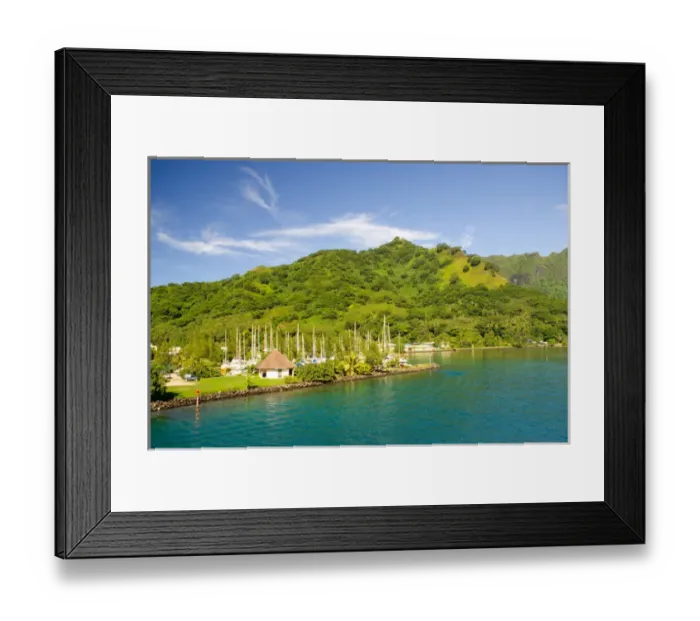Framed Print : Arriving by ferry to Moorea, French Polynesia Framed Print : Arriving by ferry to Moorea, French Polynesia
