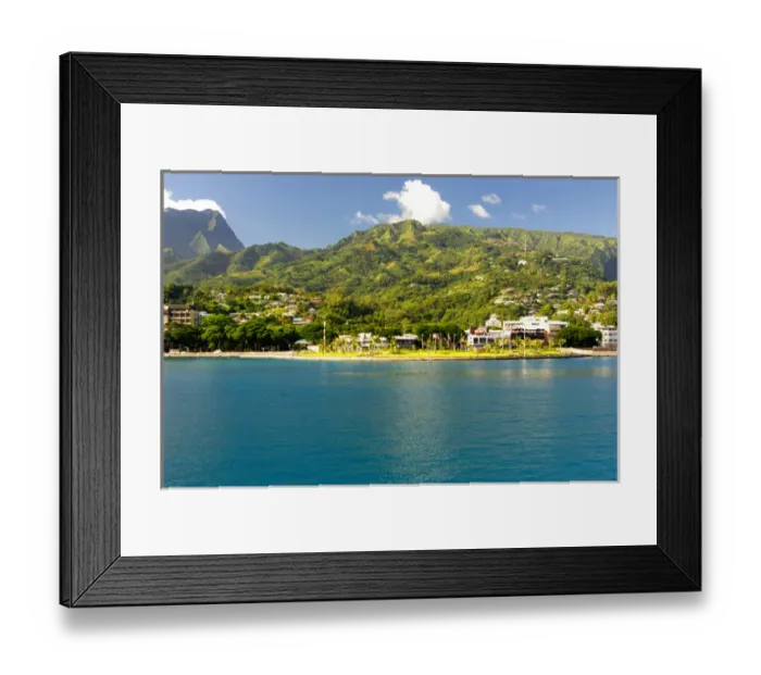 Framed Print : Ferry to Moorea from Papeete, Tahiti, French Polynesia Framed Print : Ferry to Moorea from Papeete, Tahiti, French Polynesia