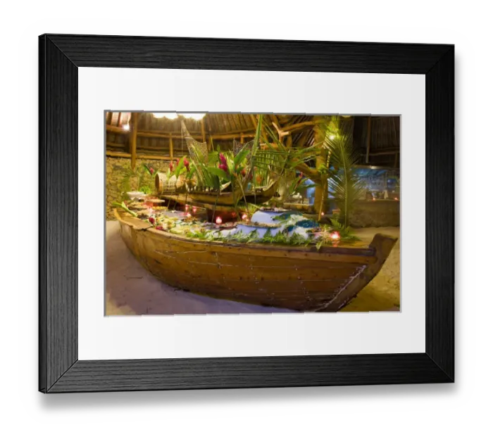 Framed Print : PR Buffet dinner at Bora Bora Nui Resort Framed Print : PR Buffet dinner at Bora Bora Nui Resort