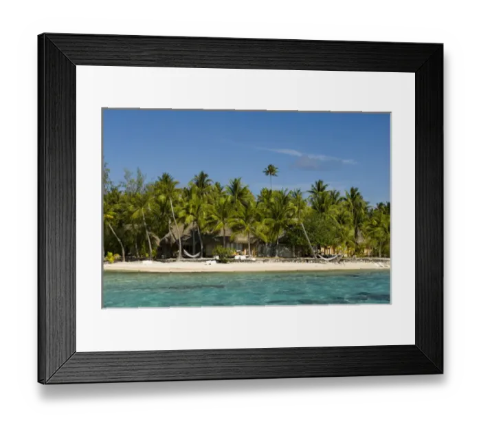 Framed Print : Pearl Beach Resort, Tikehau, Tuamotu Archipelago, French Polynesia Framed Print : Pearl Beach Resort, Tikehau, Tuamotu Archipelago, French Polynesia