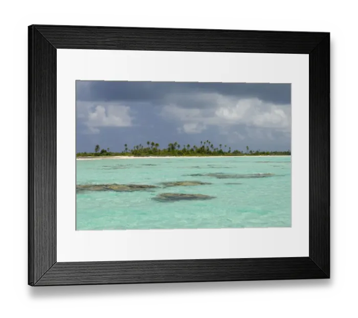 Framed Print : Tikehau, Tuamotu Archipelago, French Polynesia