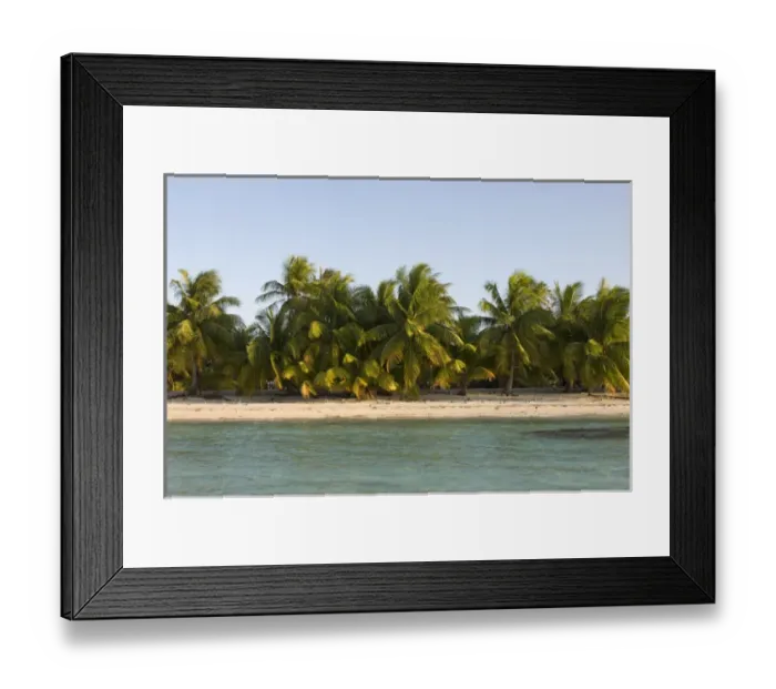 Framed Print : Tikehau, Tuamotu Archipelago, French Polynesia