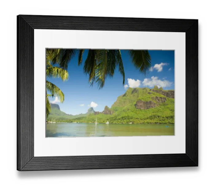 Framed Print : Cooks Bay, Morea Island, French Polynesia, South Pacific Framed Print : Cooks Bay, Morea Island, French Polynesia, South Pacific