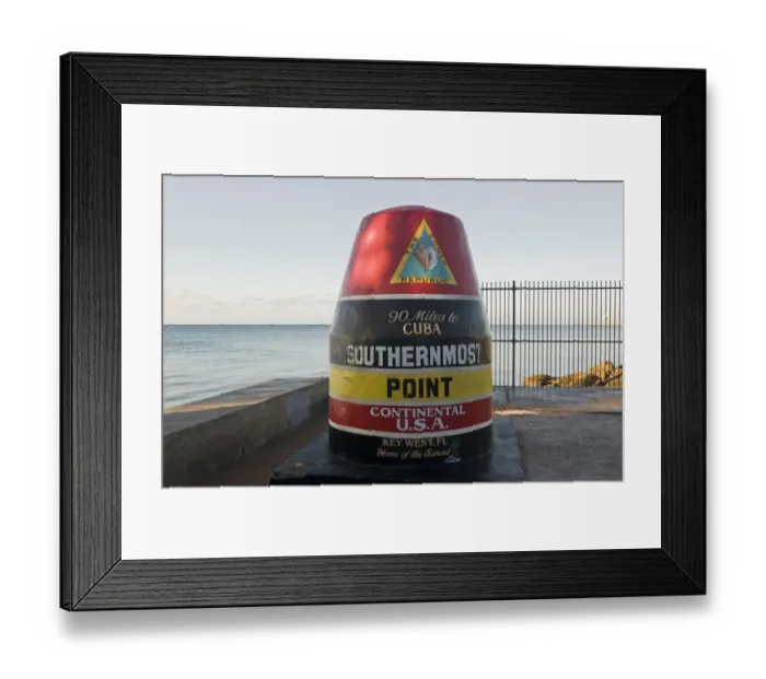 Framed Print : North America, USA, Florida, Key West. Southernmost point in the continental US