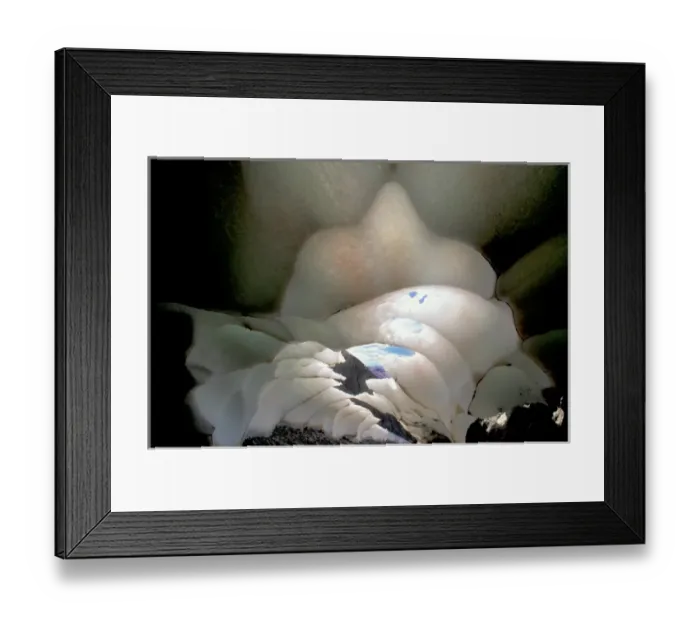 Framed Print : SA, Argentina, Los Glaciares NP Ice cave in Patagonian icecap