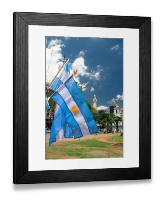 Framed Print : Argentina flags at the Plaza de Mayo in Buenos Aires, Argentina Framed Print : Argentina flags at the Plaza de Mayo in Buenos Aires, Argentina