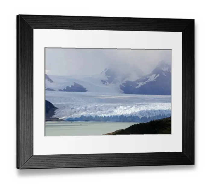 Framed Print : The Perito Moreno Glacier located in the Los Glaciares National Park in the south