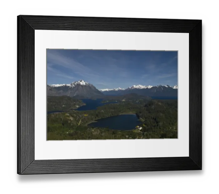 Framed Print : South America; Argentina; Patagonia. View across Lake Moreno to Llao Llao Hotel Framed Print : South America; Argentina; Patagonia. View across Lake Moreno to Llao Llao Hotel