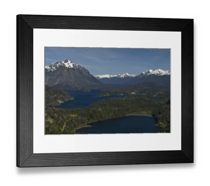 Framed Print : South America; Argentina; Patagonia. View across Lake Moreno to Llao Llao Hotel Framed Print : South America; Argentina; Patagonia. View across Lake Moreno to Llao Llao Hotel