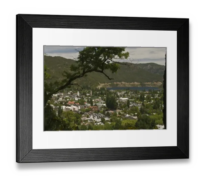 Framed Print : South America; Argentina; Patagonia; Neuquen. View of San Martin de los Andes