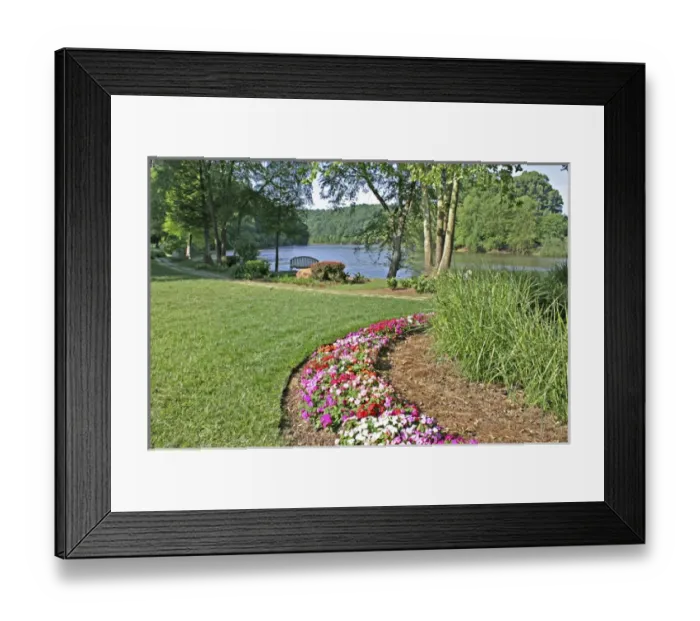 Framed Print : Chattahoochee River National Recreation Area near Atlanta Georgia