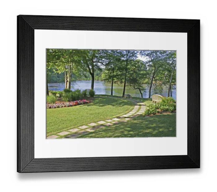 Framed Print : Chattahoochee River National Recreation Area near Atlanta Georgia