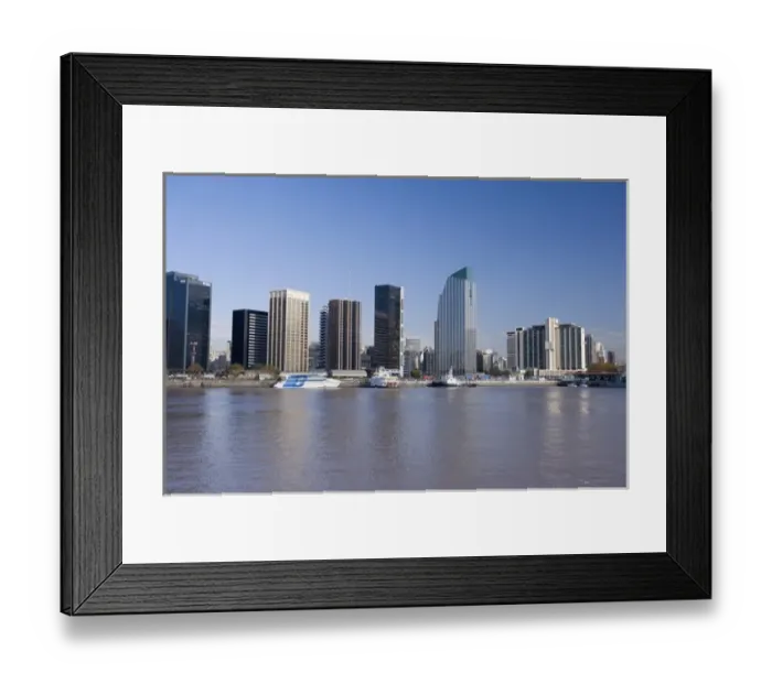 Framed Print : Puerto Madero Waterfront, Buenos Aires, Argentina