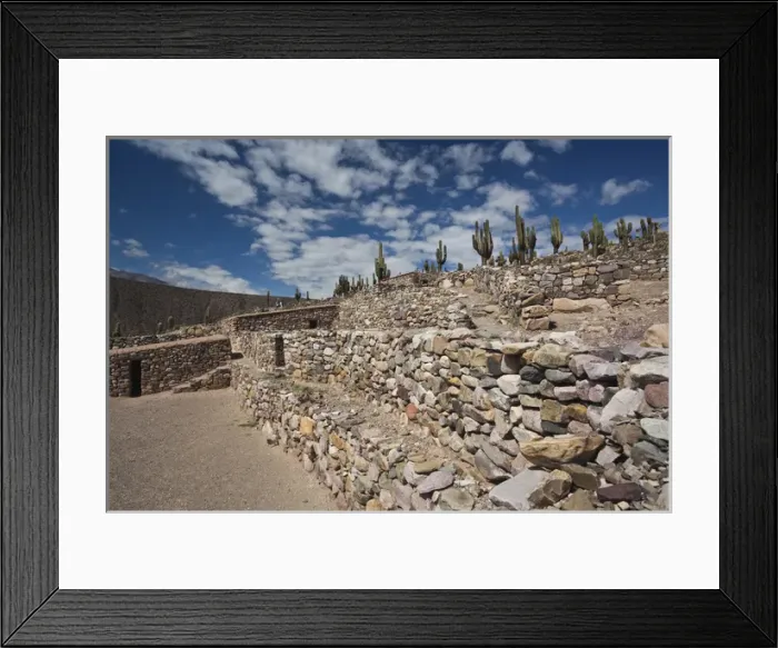 Framed Print : ARGENTINA, Jujuy Province, Tilcara. Pre-columbian fortification Pucara de Tilcara