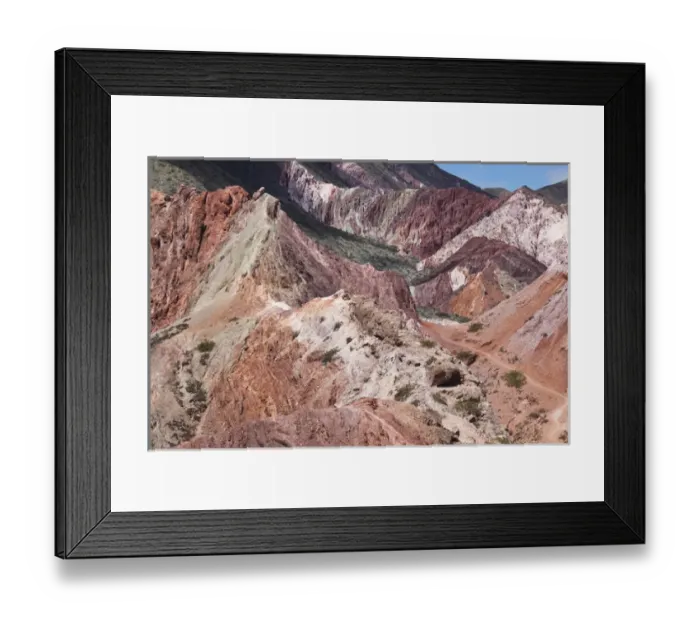 Framed Print : ARGENTINA, Jujuy Province, Purmamarca. The Hill of Seven Colors Framed Print : ARGENTINA, Jujuy Province, Purmamarca. The Hill of Seven Colors