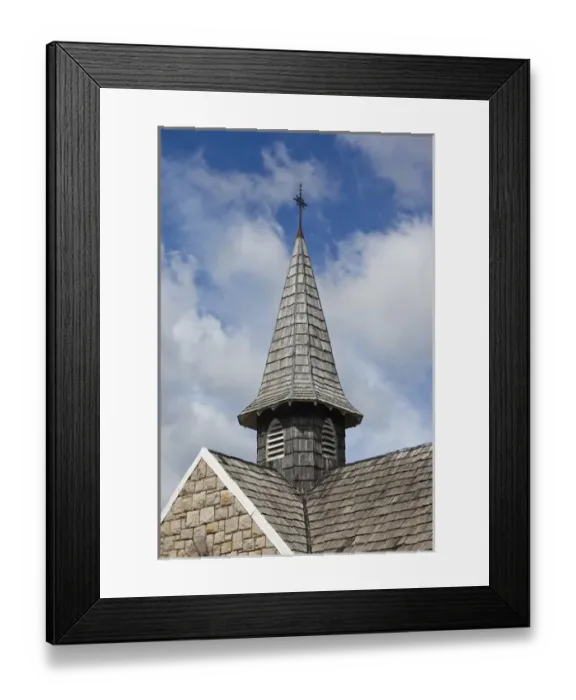 Framed Print : ARGENTINA, Rio Negro Province, Villa Catedral. Skiers chapel