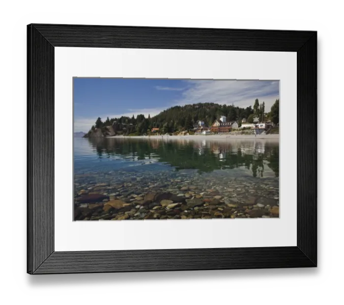 Framed Print : ARGENTINA, Rio Negro Province, San Carlos de Bariloche. Playa Bonita on Lake Nahuel Huapi Framed Print : ARGENTINA, Rio Negro Province, San Carlos de Bariloche. Playa Bonita on Lake Nahuel Huapi