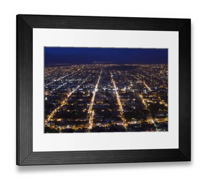 Framed Print : ARGENTINA, Salta Province, Salta. View from Cerro San Bernardo, evening
