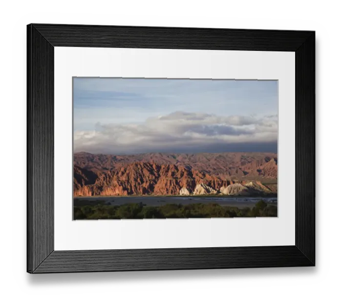 Framed Print : ARGENTINA, Salta Province, San Carlos. Last light on Sierra de Leon Muerto mountains Framed Print : ARGENTINA, Salta Province, San Carlos. Last light on Sierra de Leon Muerto mountains