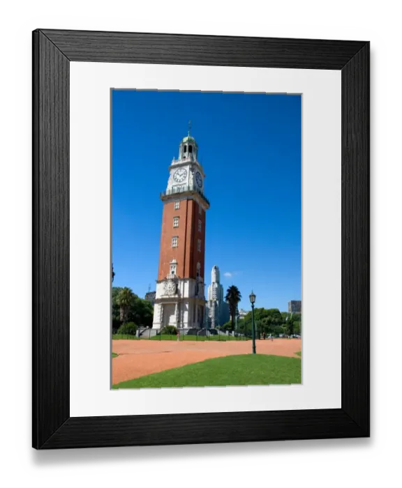 Framed Print : The English Tower in Buenos Aires, Argentina. Kavanaugh Building in background Framed Print : The English Tower in Buenos Aires, Argentina. Kavanaugh Building in background