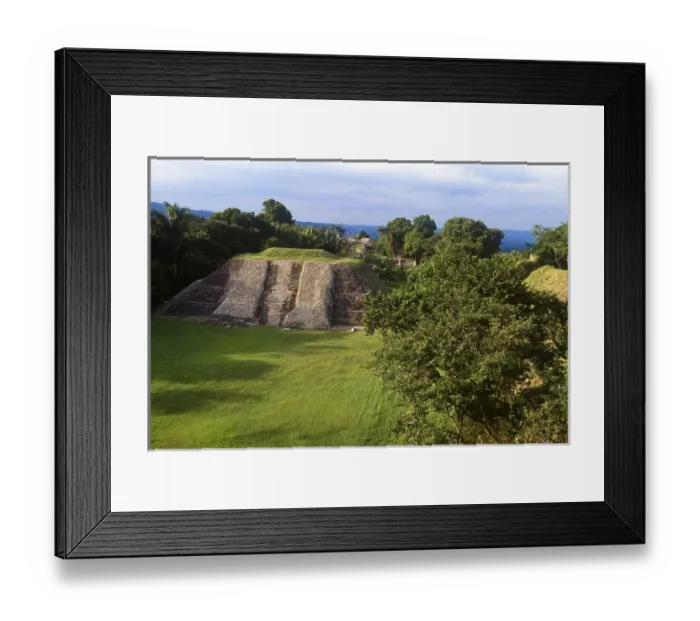 Framed Print : Central America, Belize, Cayo District, Maya ruins; Maya temples at Xunantunich Framed Print : Central America, Belize, Cayo District, Maya ruins; Maya temples at Xunantunich