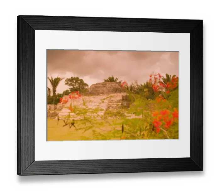 Framed Print : Central Plaza, Altun Ha Maya Ruins, Belize Framed Print : Central Plaza, Altun Ha Maya Ruins, Belize