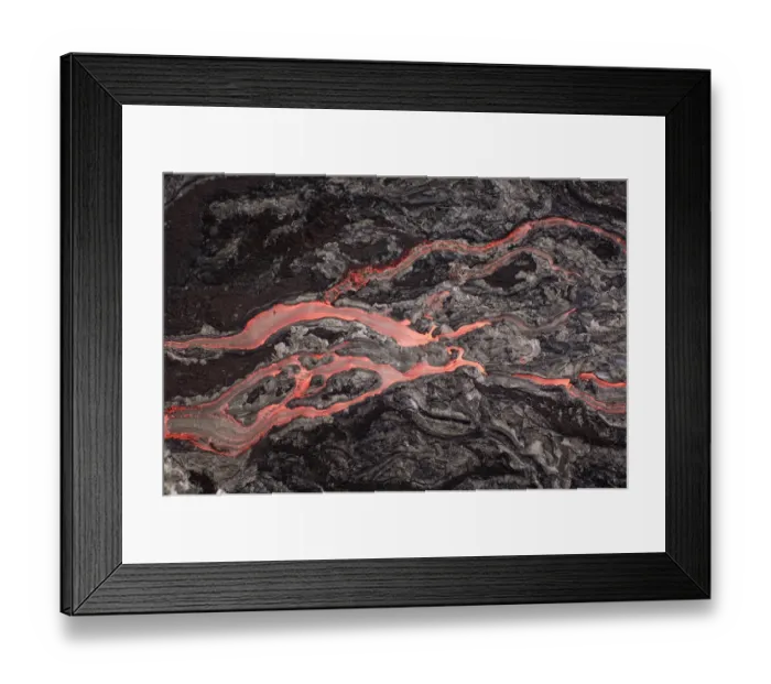 Framed Print : Big Island, Hawaii. Lava flowing from Kilauea Volcano, Hawai i Volcanoes National Framed Print : Big Island, Hawaii. Lava flowing from Kilauea Volcano, Hawai i Volcanoes National
