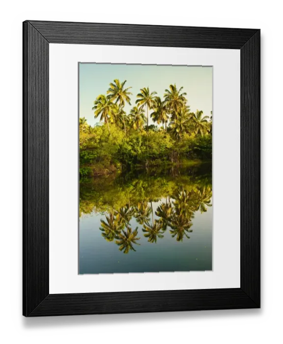 Framed Print : Big Island, Hawaii. Punaluu Black sand beach, Big Island Hawaii