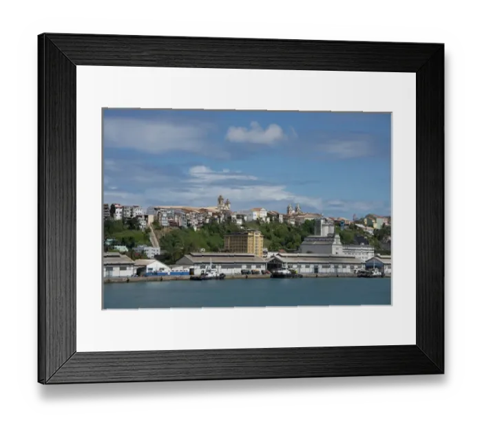 Framed Print : Brazil, state of Bahia. Salvador, the oldest city in Brazil. Bay of All Saints view Framed Print : Brazil, state of Bahia. Salvador, the oldest city in Brazil. Bay of All Saints view