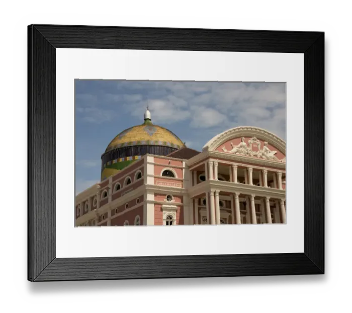 Framed Print : Brazil, Amazon, Manaus. Historic Manaus Opera House (aka Teatro Amazonas), circa 1882