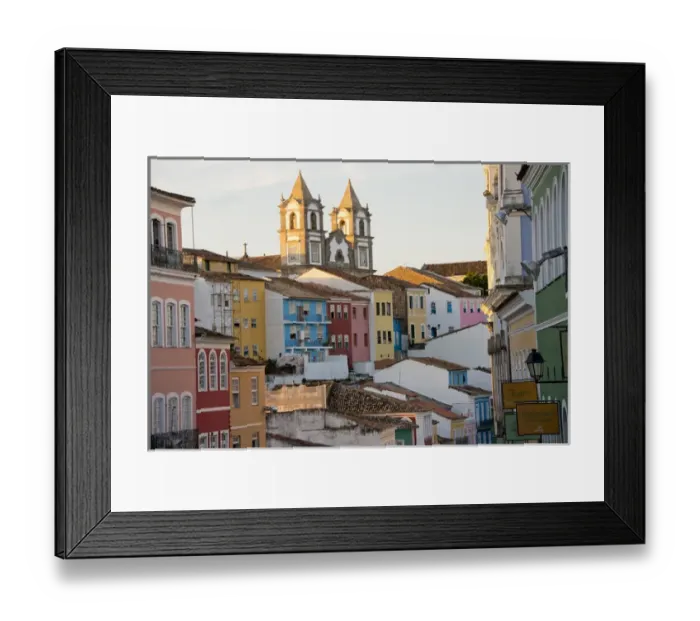 Framed Print : Brazil, state of Bahia. Salvador, the oldest city in Brazil. Pelourinho (Old City)