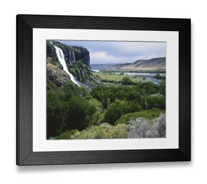 Framed Print : USA, Idaho, Snake River, Thousand Springs