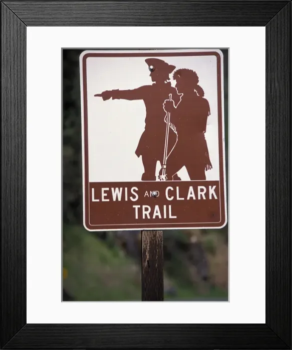 Framed Print : USA, Lewis and Clark Trail, Idaho, US Highway 12 near Kamiah The Lewis and Clark