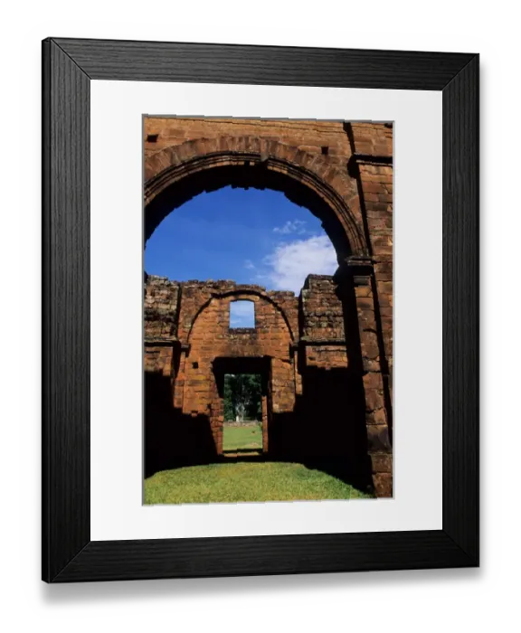 Framed Print : Missiones, Brazil. Derelict ruins of Sao Miguel Jesuit colonial church by Giovanni Battista Primoli Framed Print : Missiones, Brazil. Derelict ruins of Sao Miguel Jesuit colonial church by Giovanni Battista Primoli