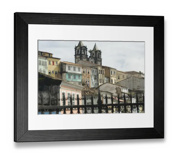 Framed Print : Carmo neighborhood, Pelourinho area of Salvador da Bahia, considered by UNESCO to Framed Print : Carmo neighborhood, Pelourinho area of Salvador da Bahia, considered by UNESCO to