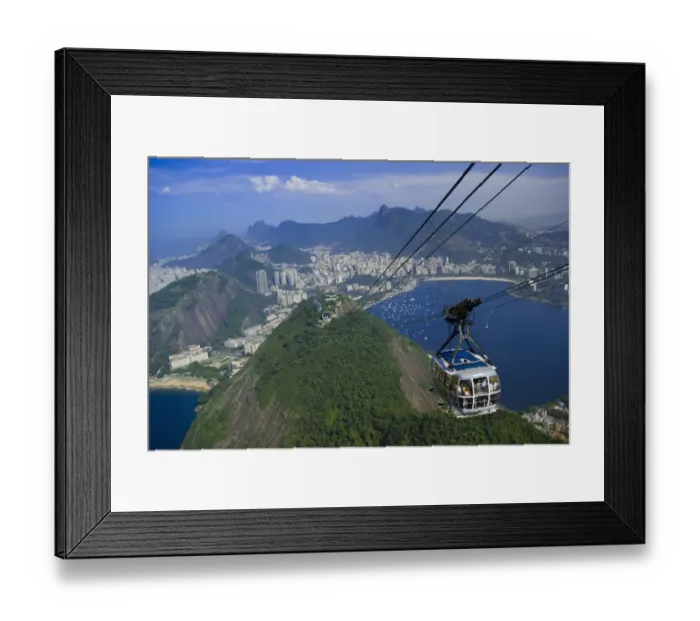 Framed Print : Views from atop Sugar Loaf Mountain, Pao de Acucar, Rio de Janiero, Brazil Framed Print : Views from atop Sugar Loaf Mountain, Pao de Acucar, Rio de Janiero, Brazil