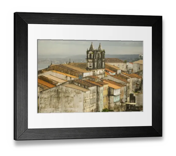 Framed Print : Carmo neighborhood Pelourinho area of Salvador da Bahia, considered by UNESCO to Framed Print : Carmo neighborhood Pelourinho area of Salvador da Bahia, considered by UNESCO to
