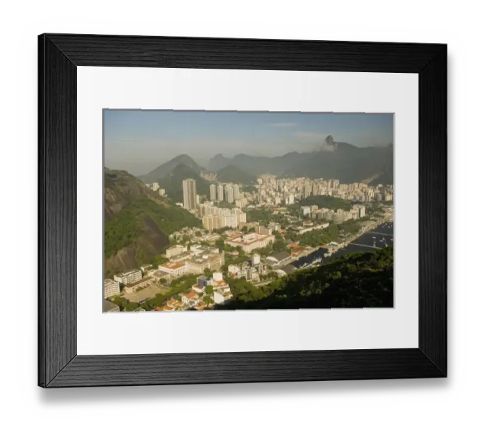 Framed Print : Views from atop Sugar Loaf Mountain, Pao de Acucar, Rio de Janiero, Brazil Framed Print : Views from atop Sugar Loaf Mountain, Pao de Acucar, Rio de Janiero, Brazil