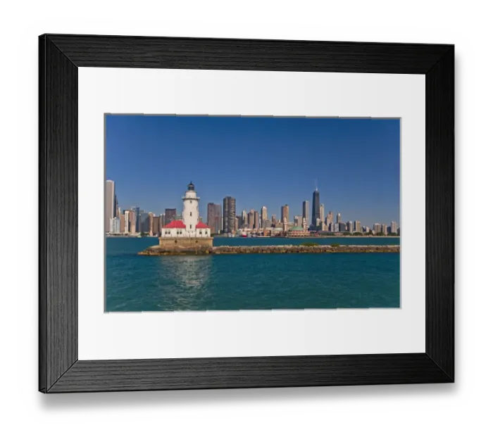 Framed Print : Passing by Chicago Harbor Lighthouse Framed Print : Passing by Chicago Harbor Lighthouse