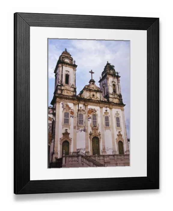Framed Print : South America, Brazil, Bahia, Salvador, Pelourinho (Historic Center), UNESCO World Heritage Site