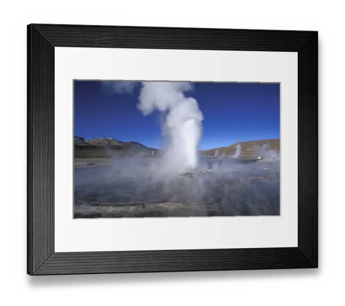 Framed Print : South America, Chile Antofagasta San Pedro de Atacama Geysers del Tatio